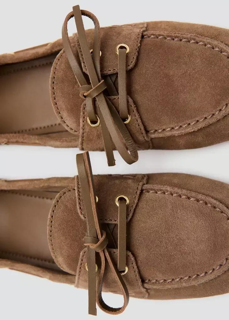 Brown Suede Deck Shoe, Brown, large image number 6