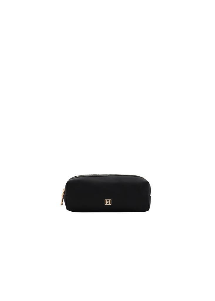 Black Nylon Case With Zip, Black, medium