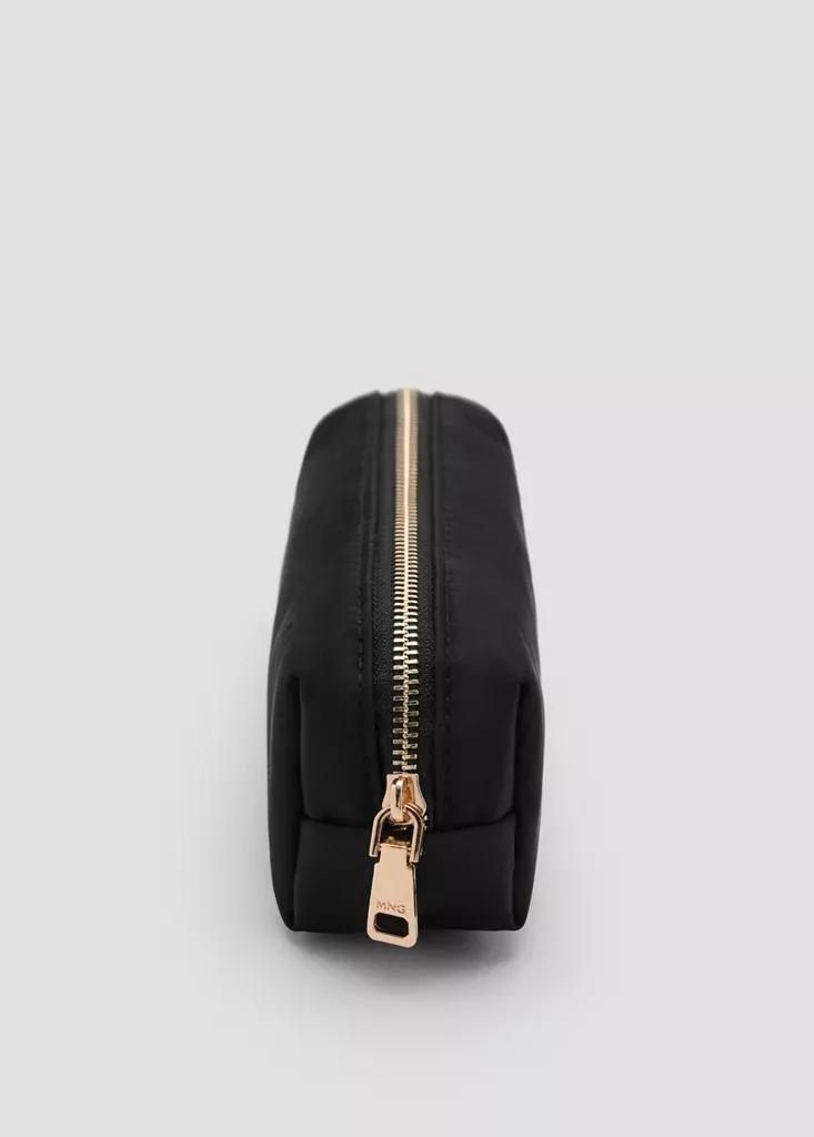 Black Nylon Case With Zip, Black, large image number 3