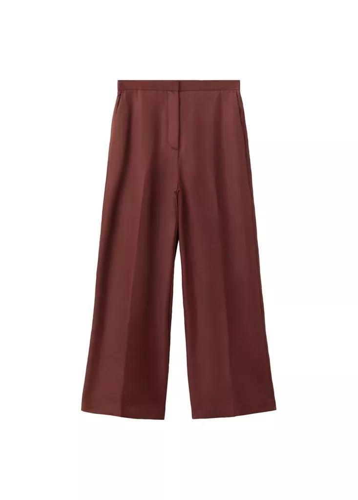 Orange High-Waisted Lyocell Trousers, Medium Orange, large image number 9