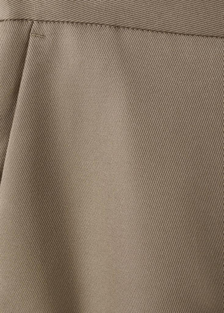 Beige High-Waisted Lyocell Trousers, Beige - Khaki, large image number 8