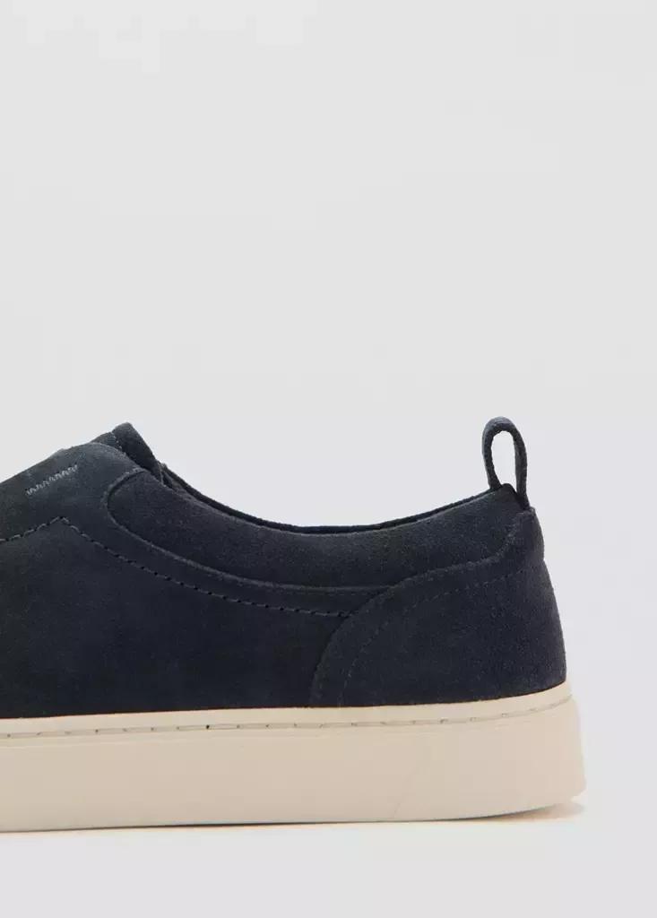 Navy Suede Leather Trainer With Virama&reg; Sole, Navy, large image number 2