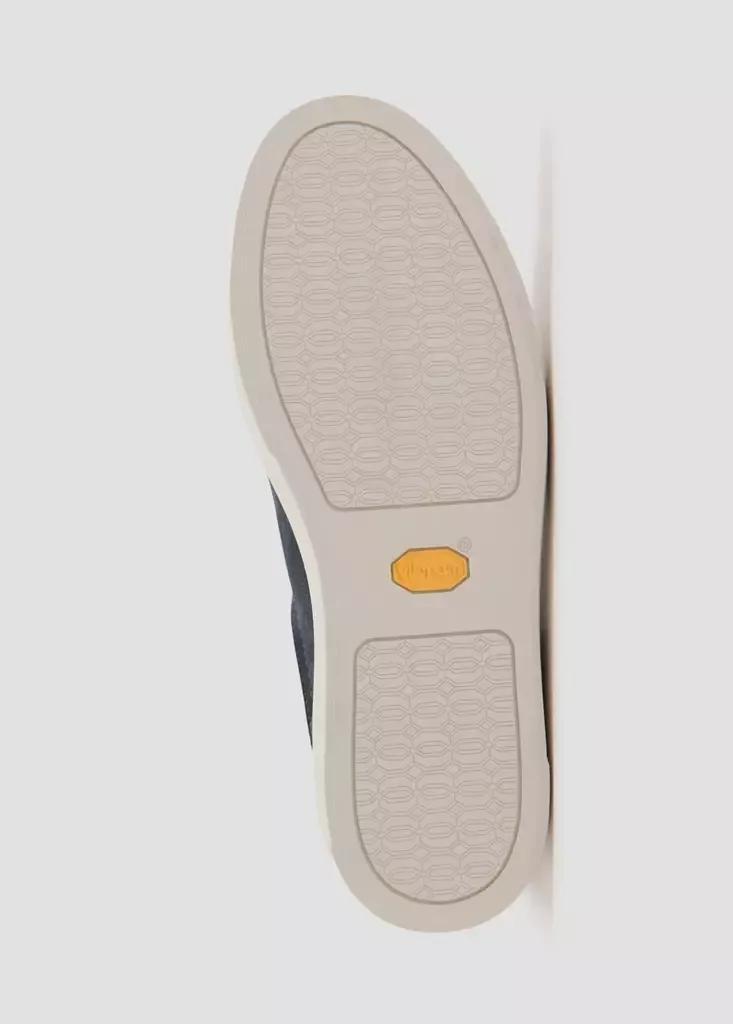 Navy Suede Leather Trainer With Virama&reg; Sole, Navy, large image number 4