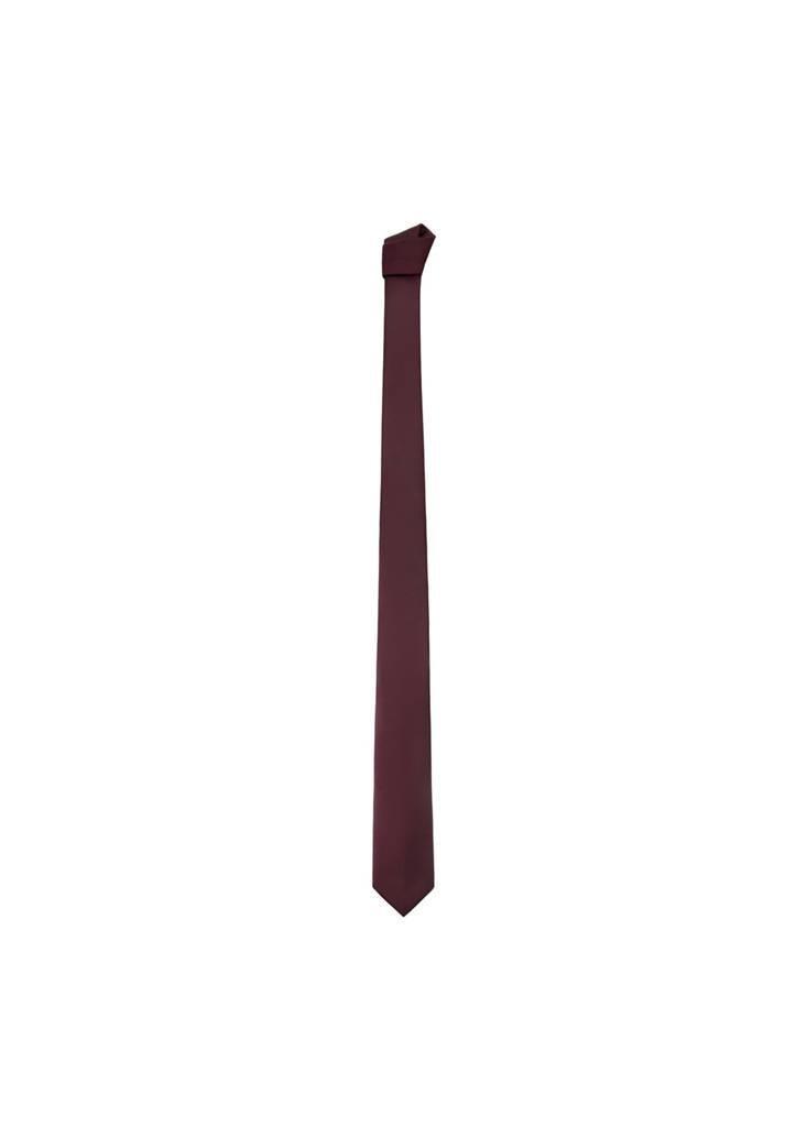 Red Smooth Micro-Structured Tie, Dark Red, large image number 0