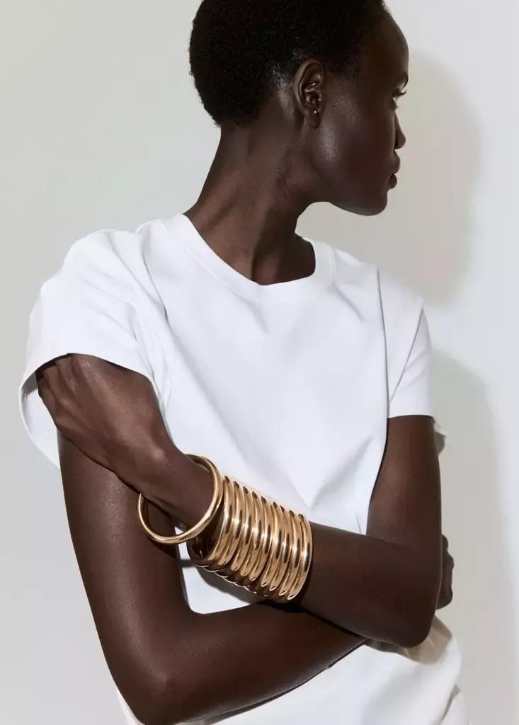 White Short-Sleeved Cotton T-Shirt, White, large image number 3