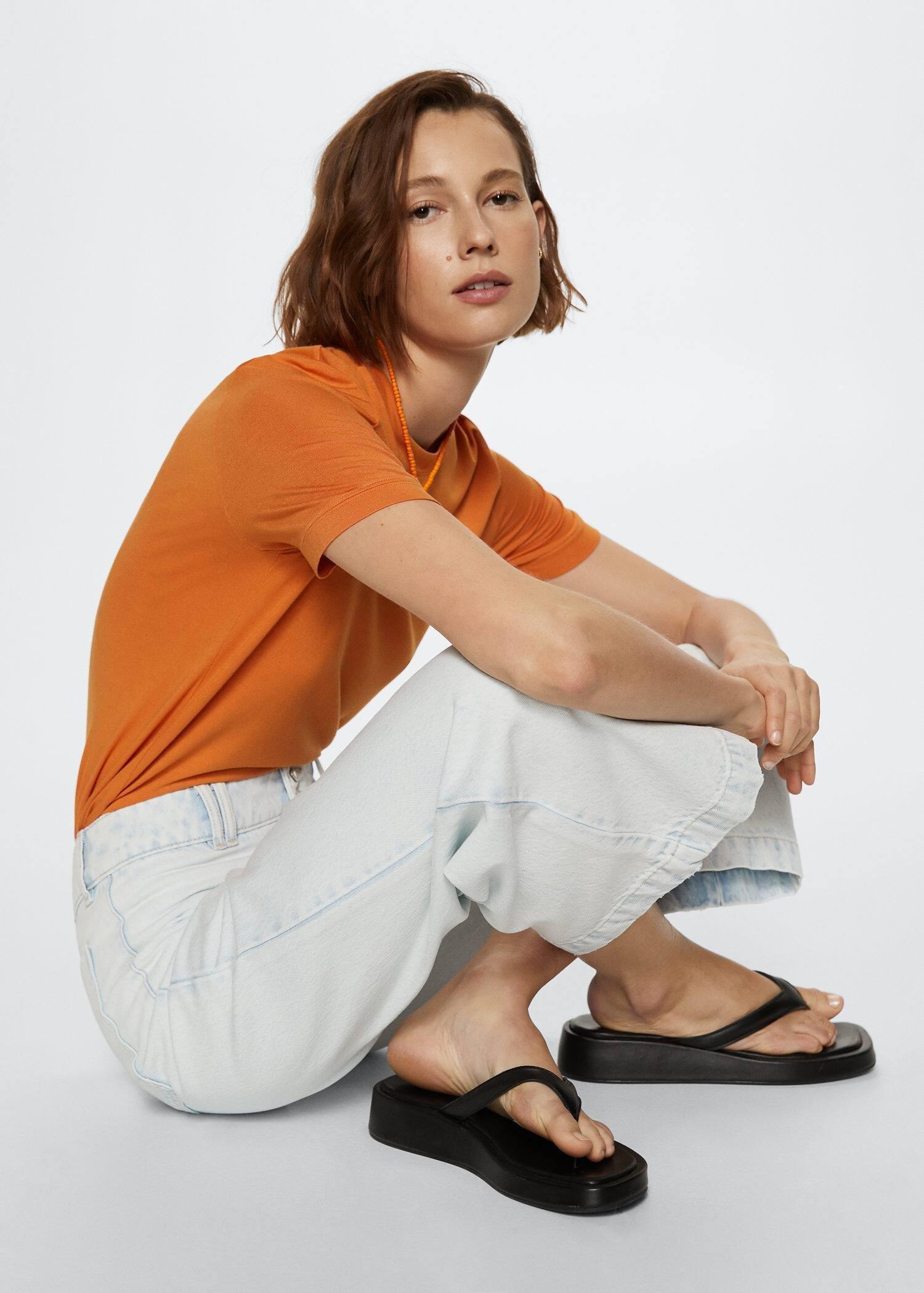Blue Mid Waist Culotte Jeans, , large image number 1