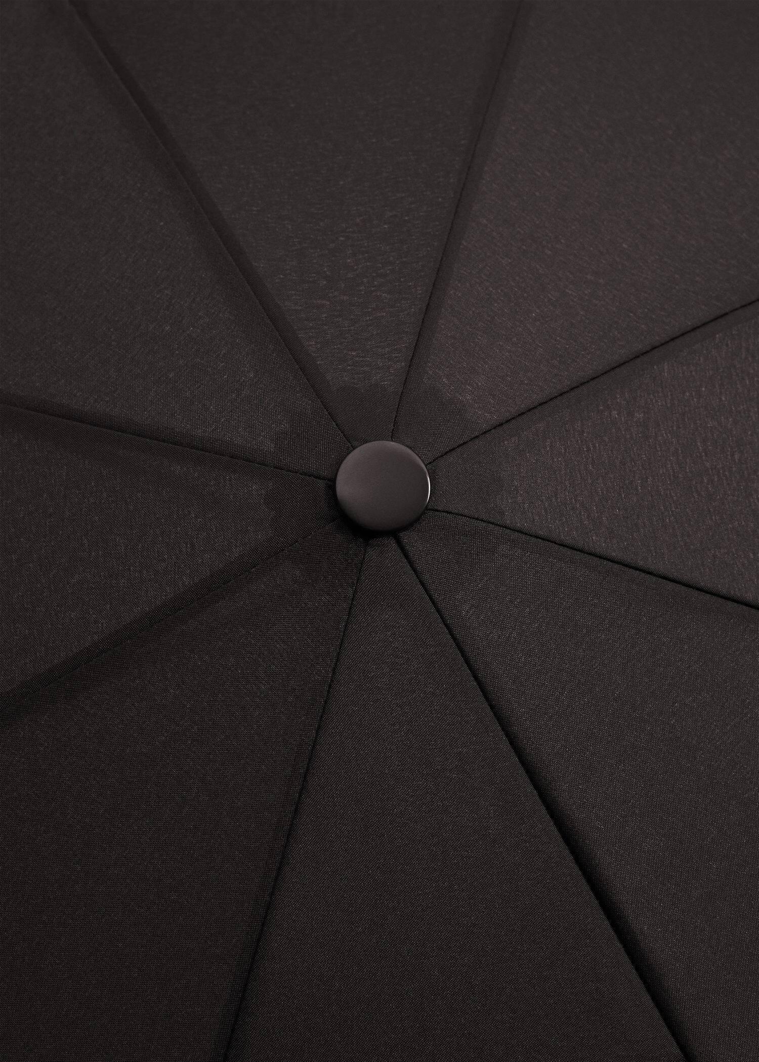 Black Plain Folding Umbrella, , large image number 3
