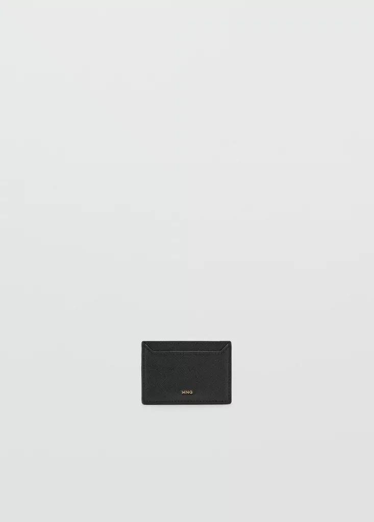 Black Saffiano-Effect Cardholder, , large image number 1