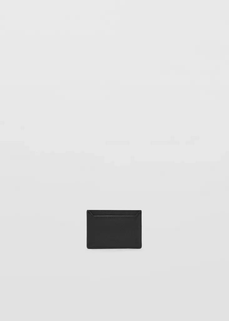Black Saffiano-Effect Cardholder, , large image number 3