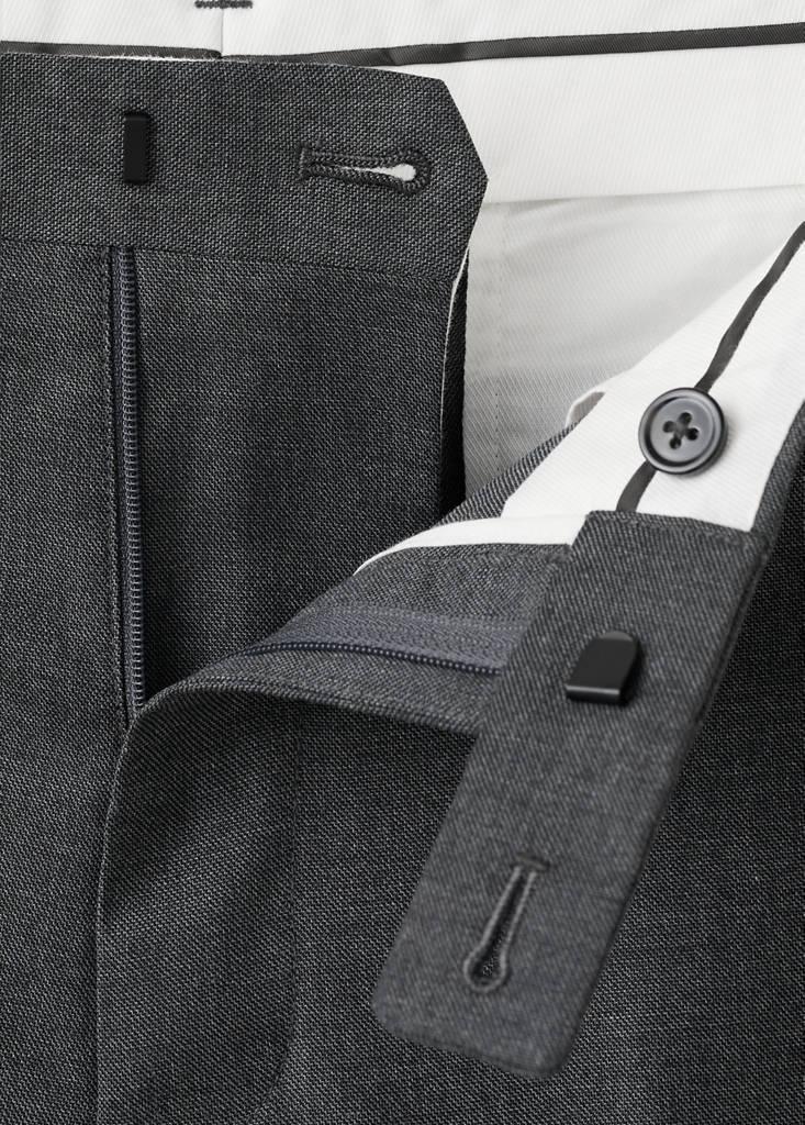 Grey Milan Slim-Fit Suit Trousers, , large image number 8