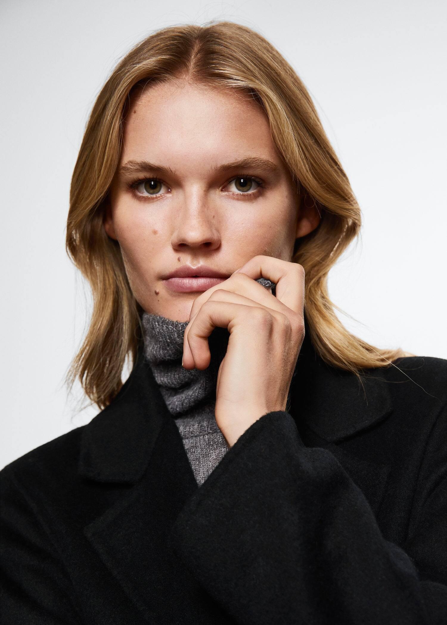 Black Belt Handmade Coat, , large image number 2