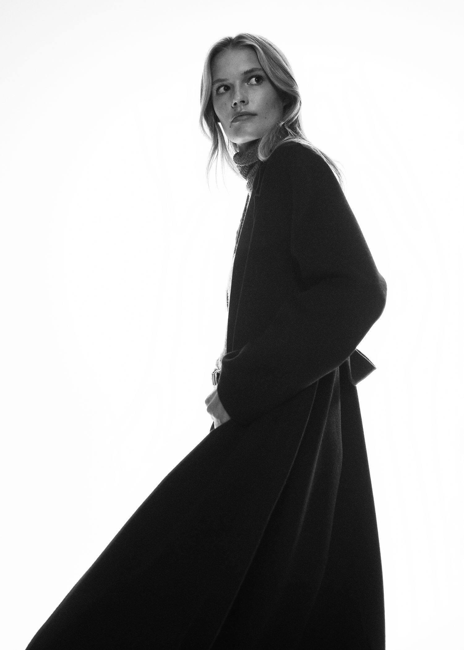 Black Belt Handmade Coat, , large image number 3