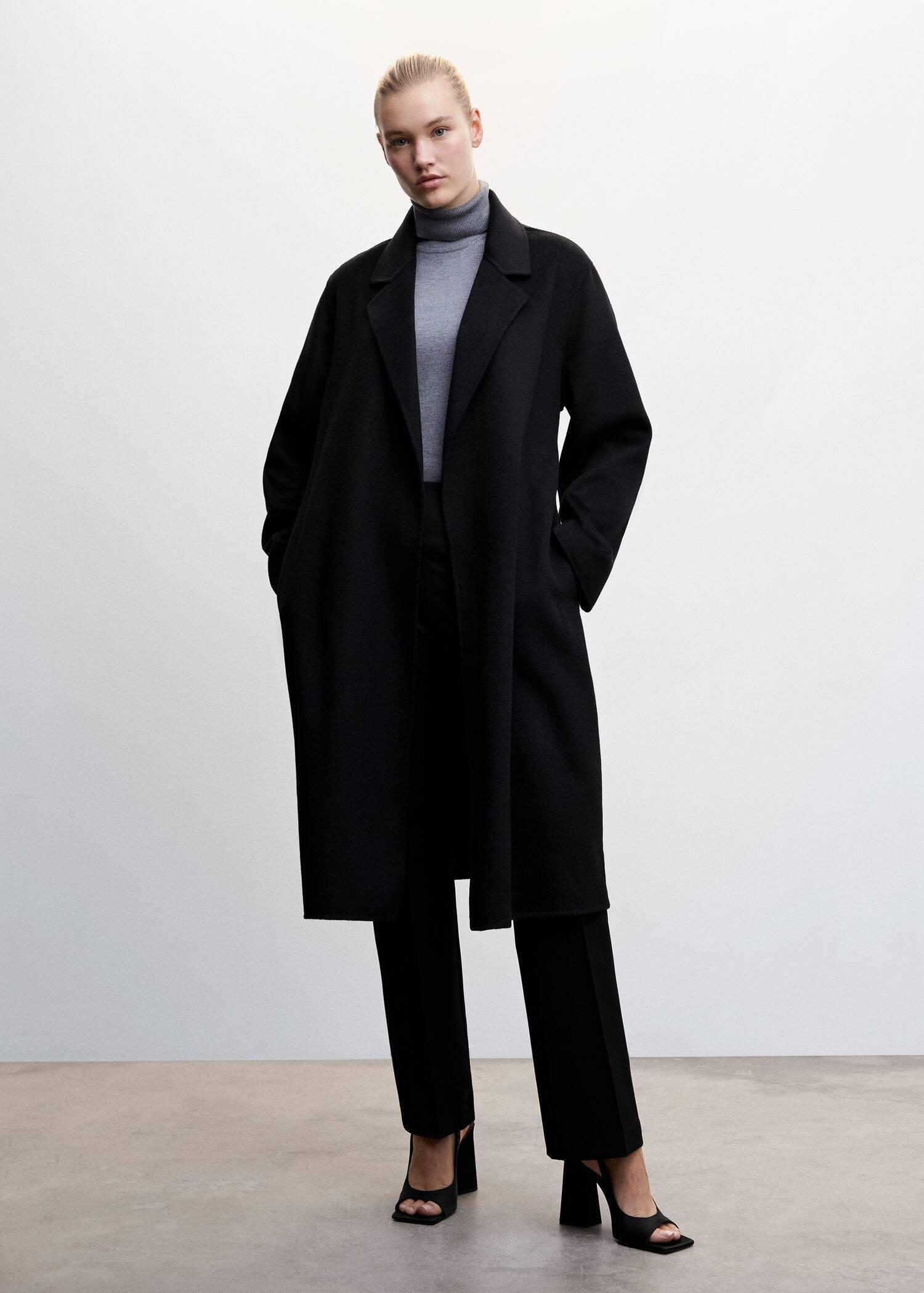 Black Belt Handmade Coat, , large image number 4