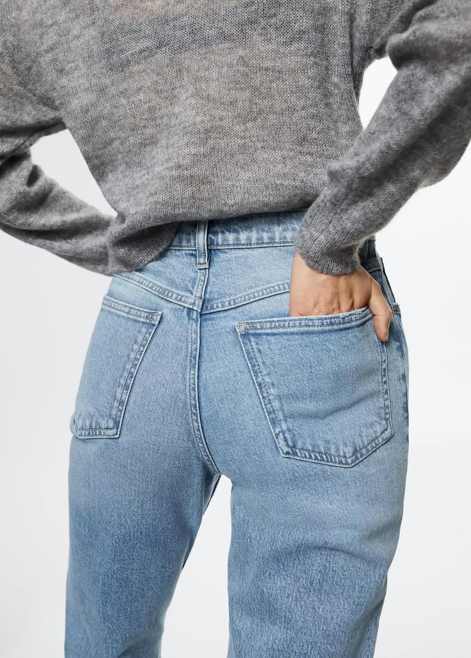 open blue Mom high-waist jeans, , large image number 2
