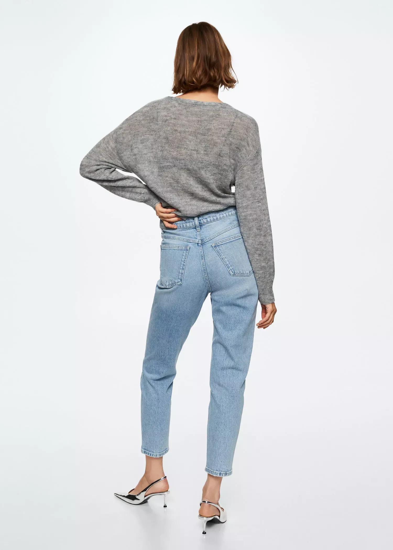 open blue Mom high-waist jeans, , large image number 8