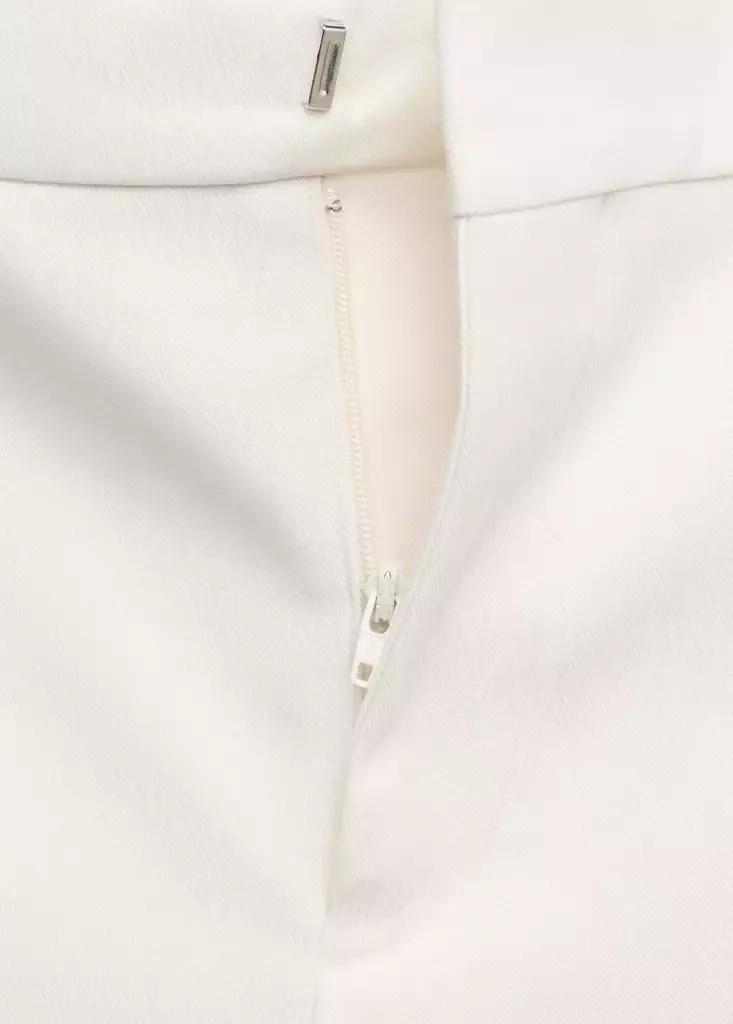 Beige Polyester Trousers, Light Beige, large image number 7