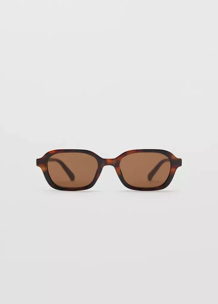 Brown Semi-Transparent Frame Sunglasses, , large image number 0