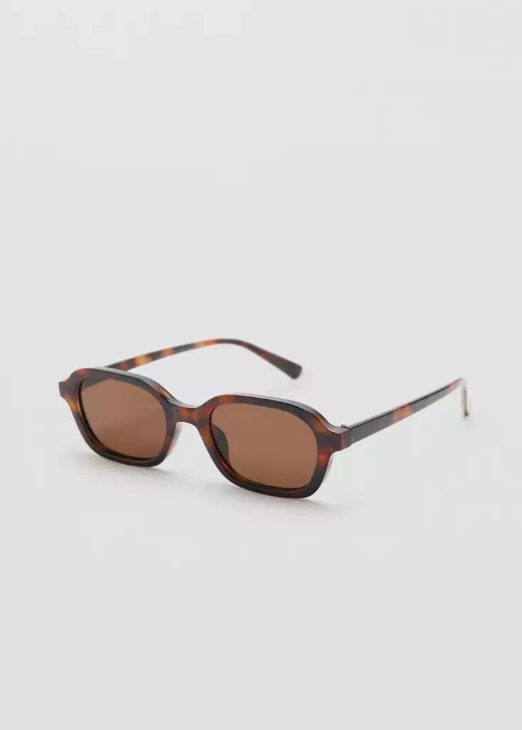 Brown Semi-Transparent Frame Sunglasses, , large image number 1