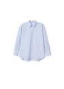 Mango - medium blue Oversize cotton shirt