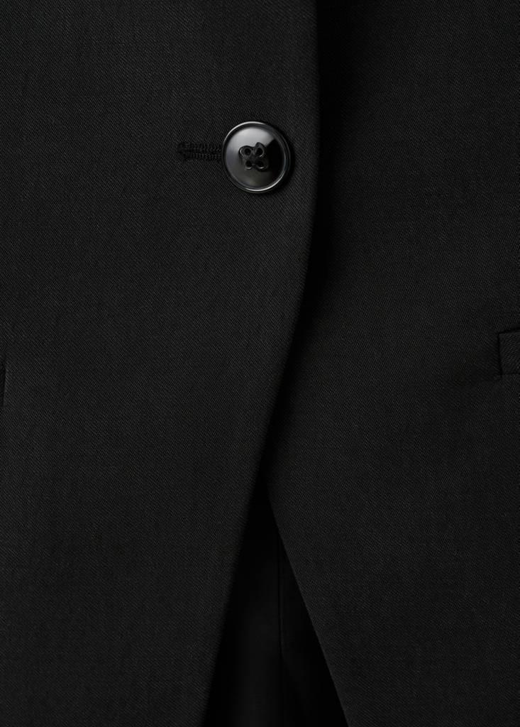 Black Waistcoat With Buttons And Pockets, , large image number 5