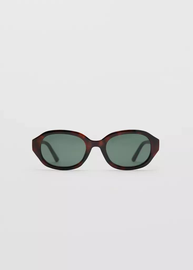 Brown Rectangular-Frame Sunglasses, , large image number 0