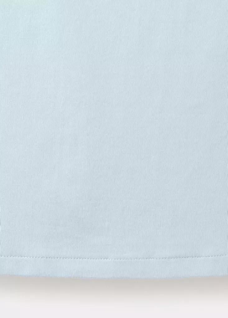 Blue Fitted V-Neck Top, , large image number 6