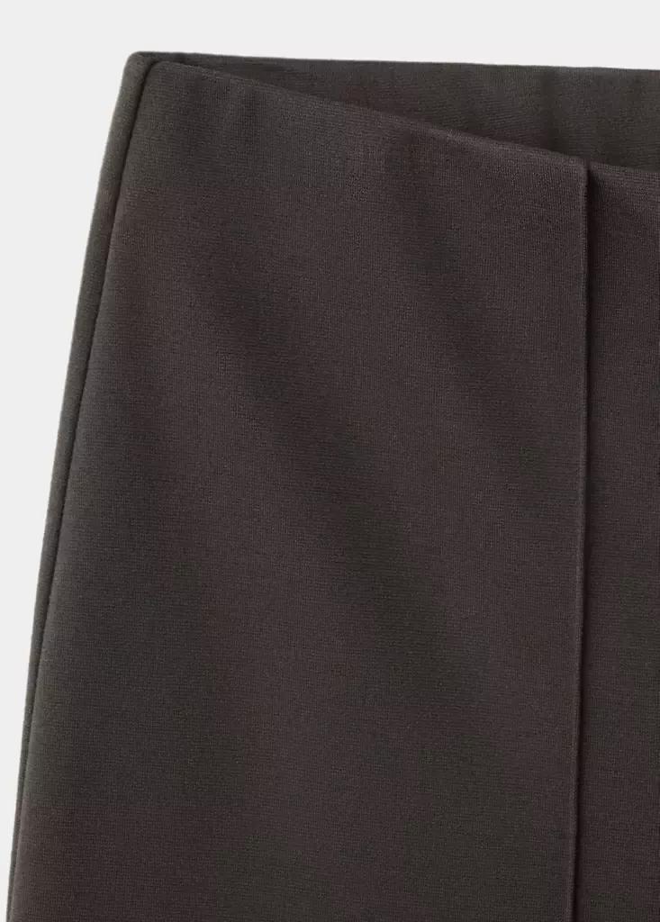 Brown Straight-Leg Trousers With Seam Detail, , large image number 5