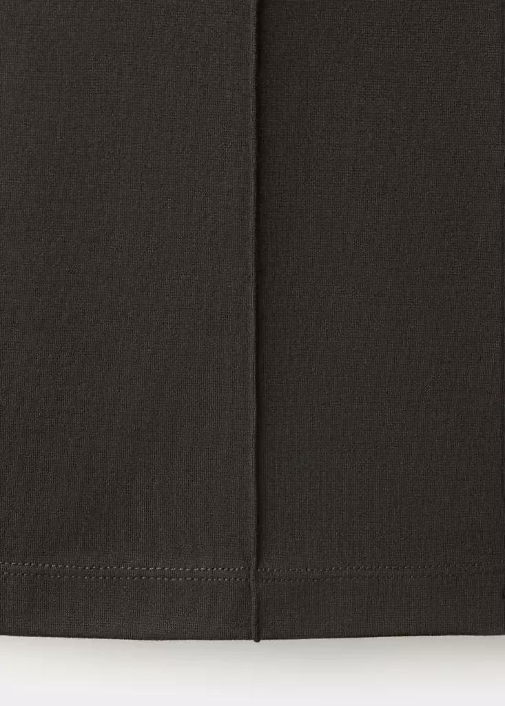 Brown Straight-Leg Trousers With Seam Detail, , large image number 6