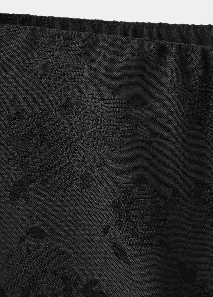 Charcoal Straight-Cut Jacquard Trousers, Charcoal, large image number 4