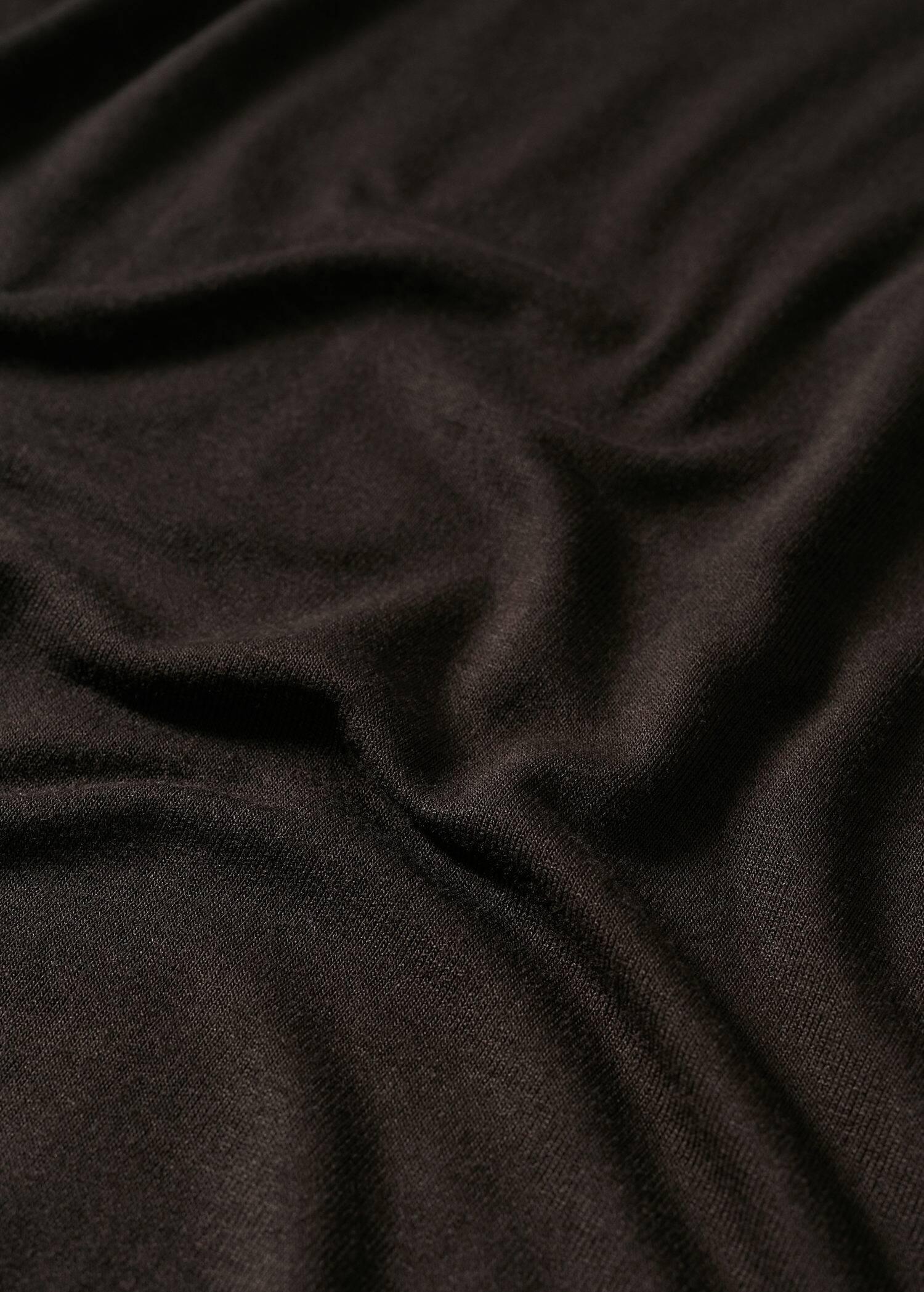 Brown Turtleneck Long-Sleeved T-Shirt, , large image number 7
