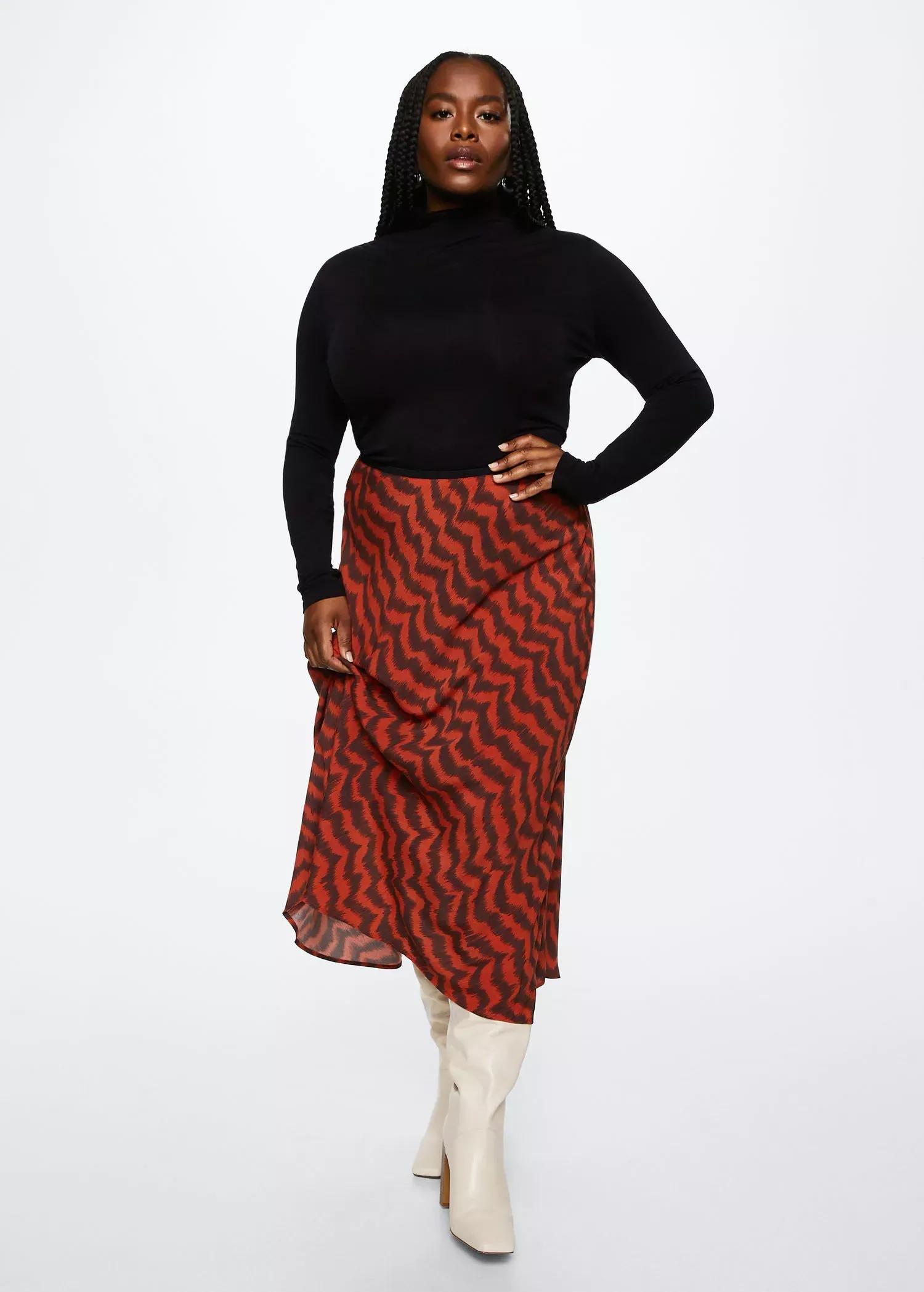 Black Turtleneck Long-Sleeved T-Shirt, , large image number 3