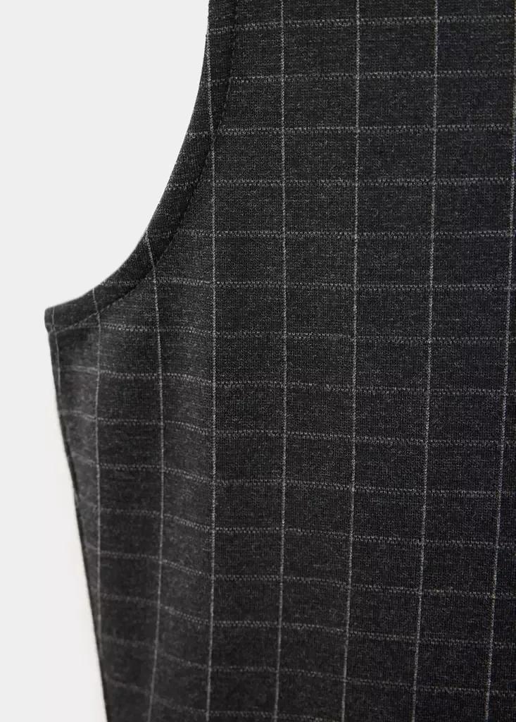 Grey Flared Knitted Dress, , large image number 5