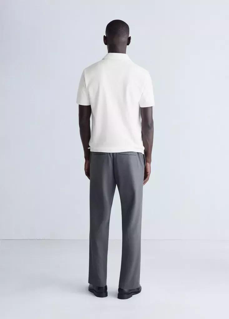 White Slim-Fit Thermolite Polo Shirt, Natural White, medium