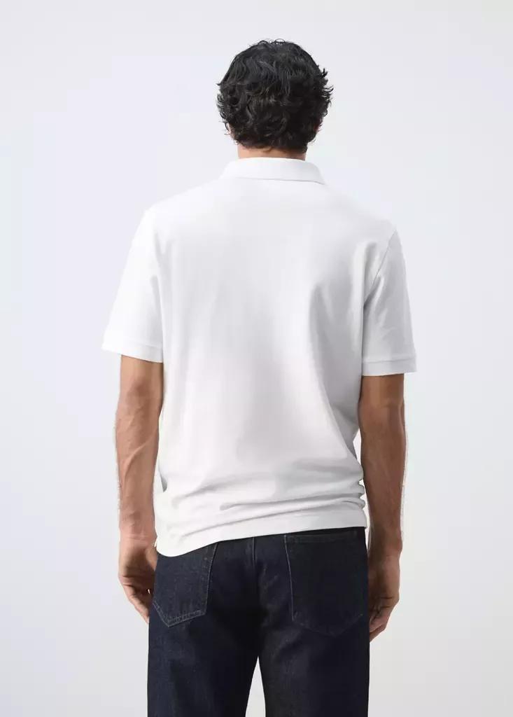 White 100% Cotton Piqu&oslash;&pound;&Acirc;&copy; Polo, , medium