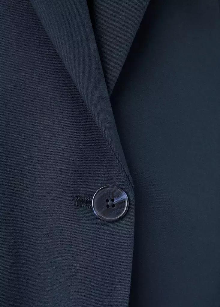 Navy Fitted Suit Blazer, , large image number 8
