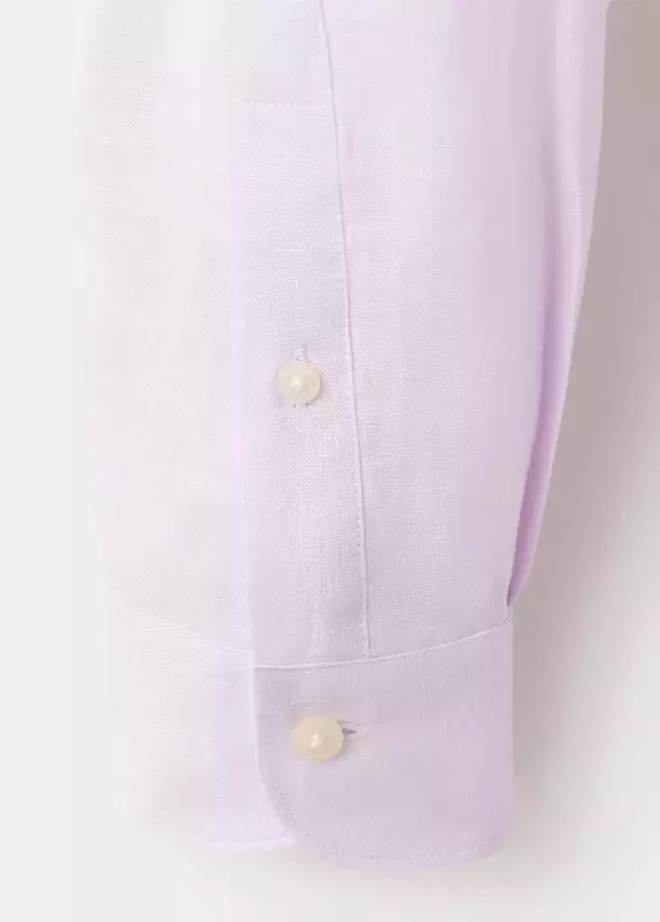 Pink Regular-Fit Linen Shirt, , large image number 7