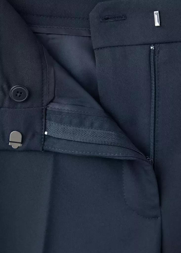 Navy Straight Suit Trousers, Navy, large image number 5
