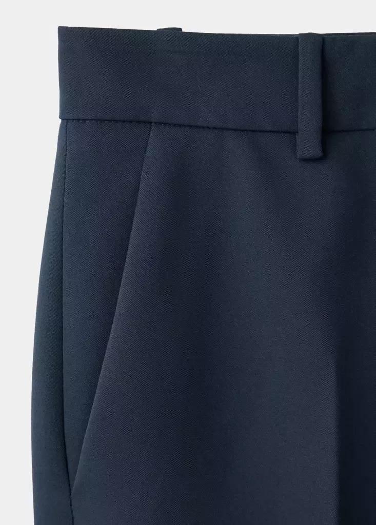 Navy Straight Suit Trousers, Navy, large image number 6