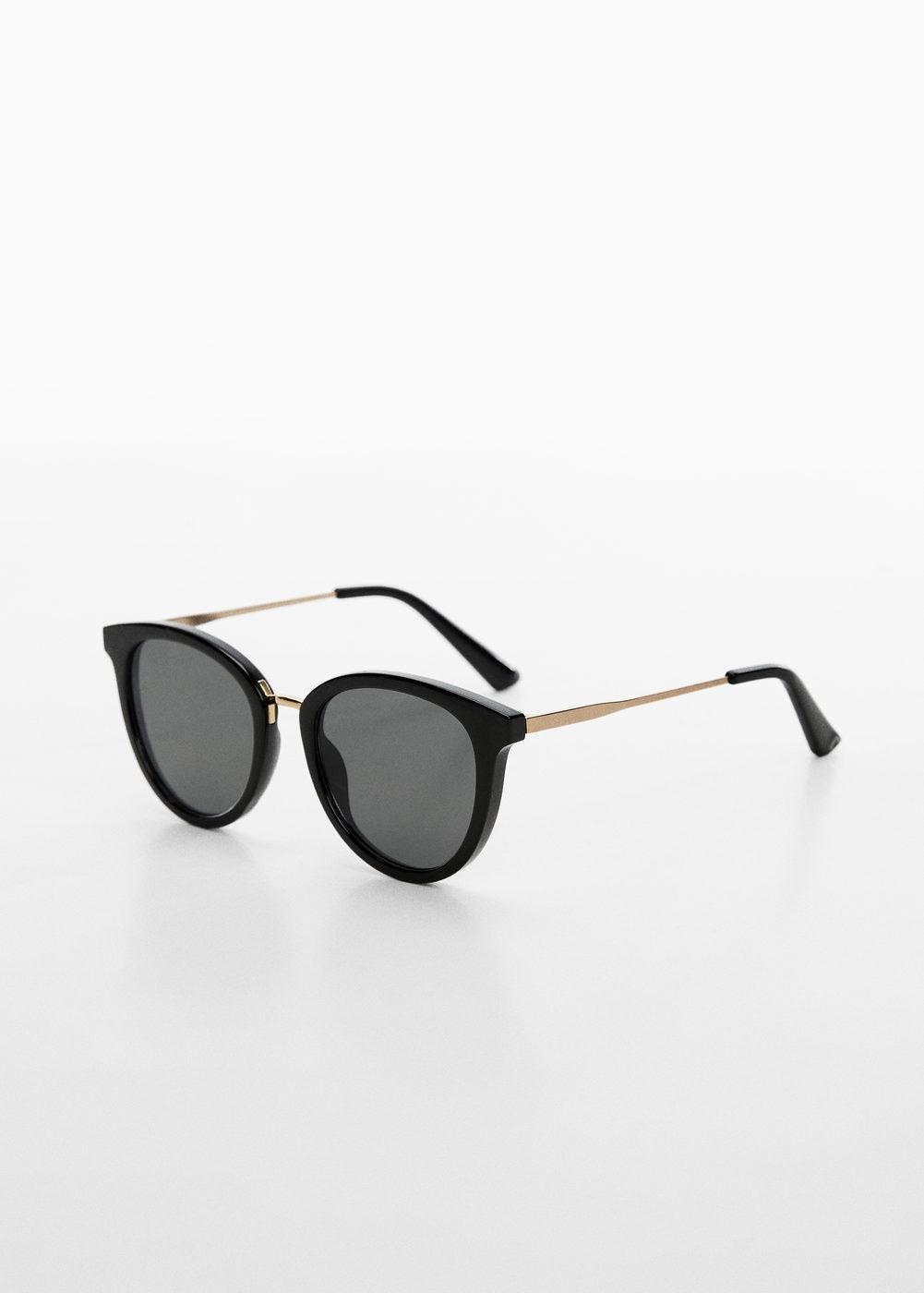 Black Metal Bridge Sunglasses, , large image number 0