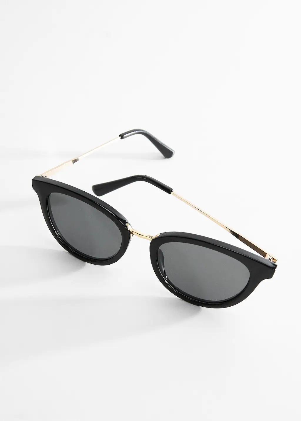 Black Metal Bridge Sunglasses, , large image number 1