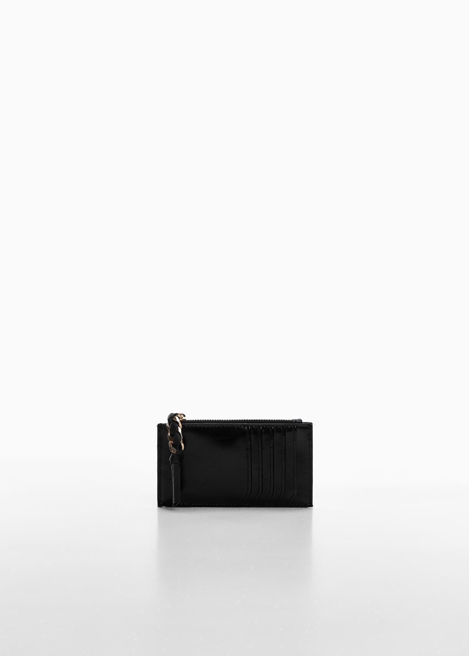 Black Quilted Cardholder, , large image number 1