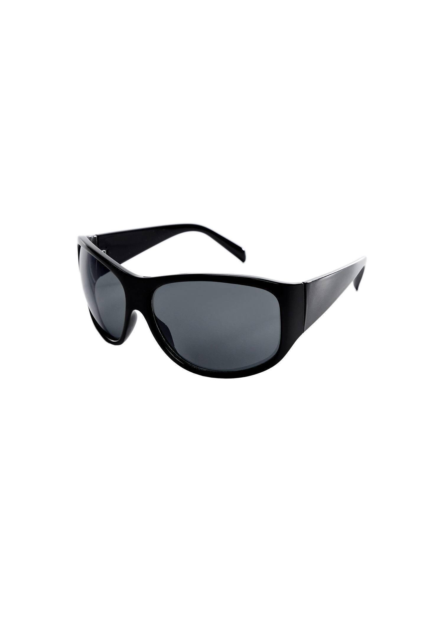 Black Curved Frame Sunglasses, , large image number 0