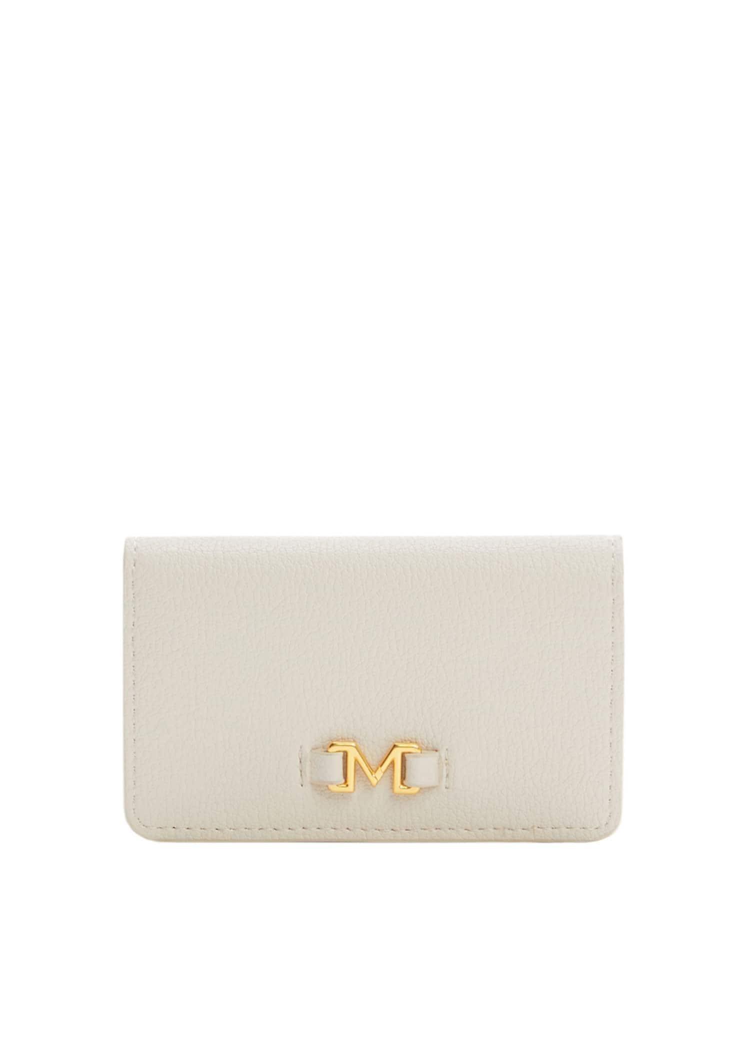 White Embossed Wallet With Logo, , large image number 0