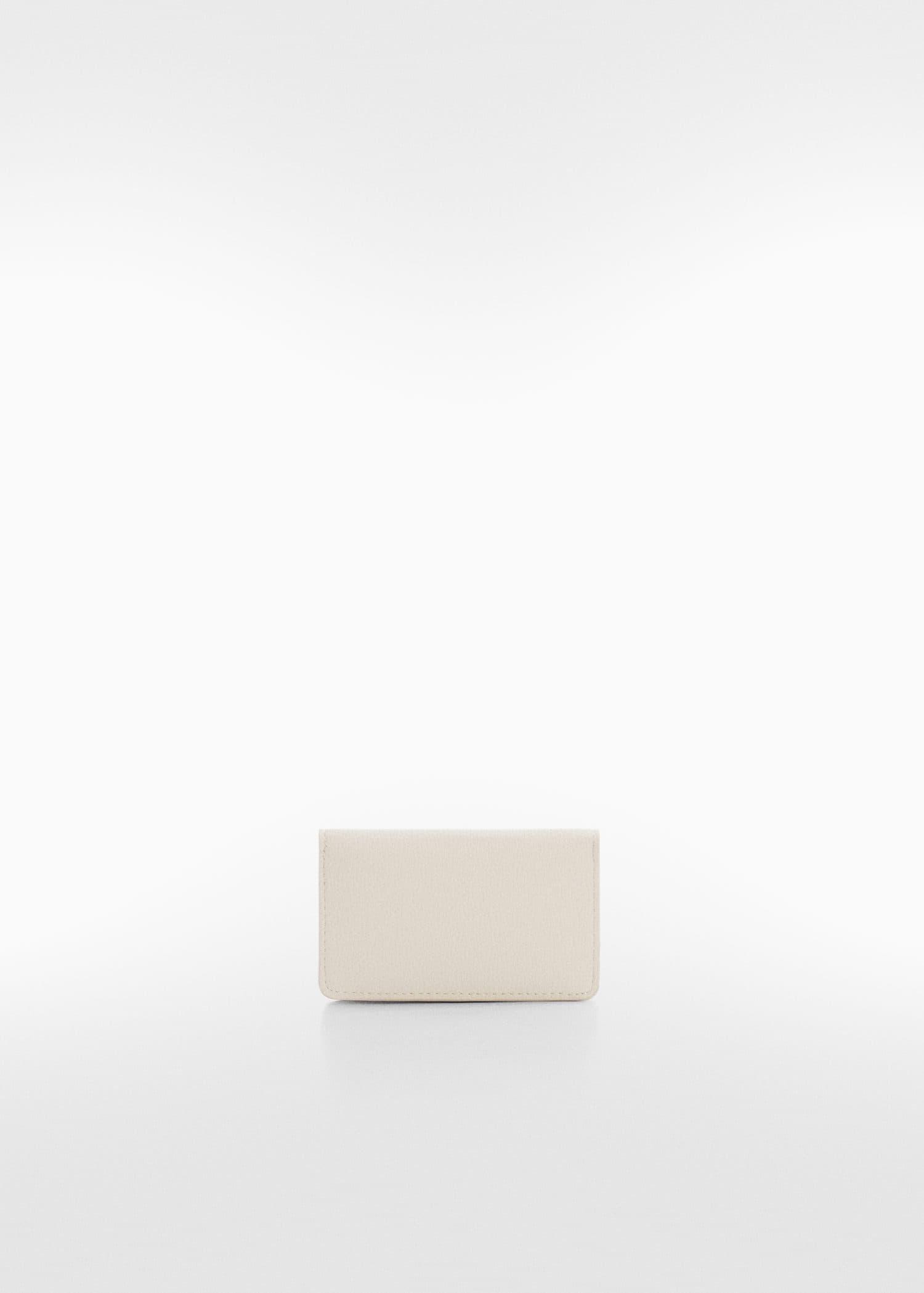 White Embossed Wallet With Logo, , large image number 1