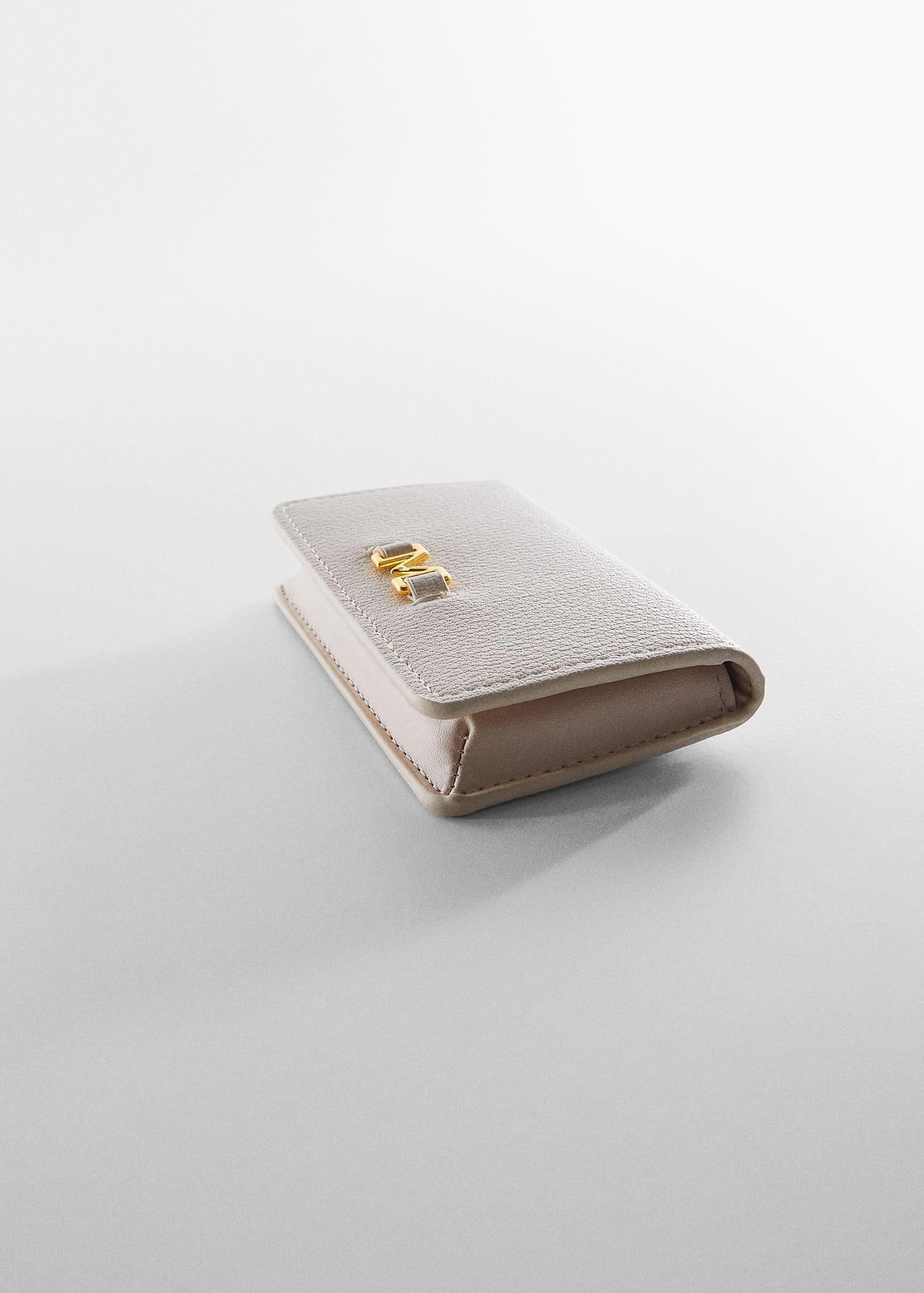 White Embossed Wallet With Logo, , large image number 3