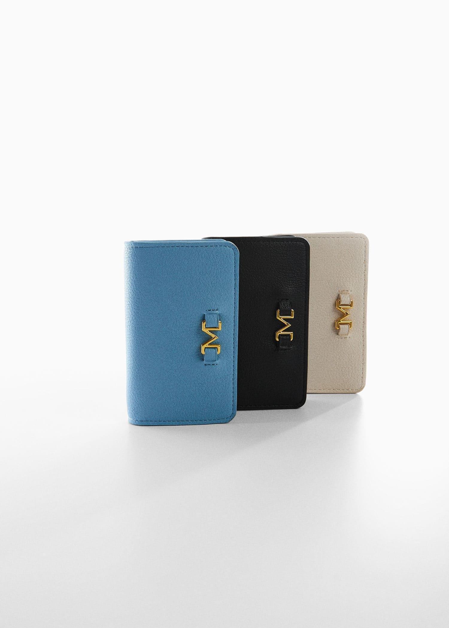 White Embossed Wallet With Logo, , large image number 4