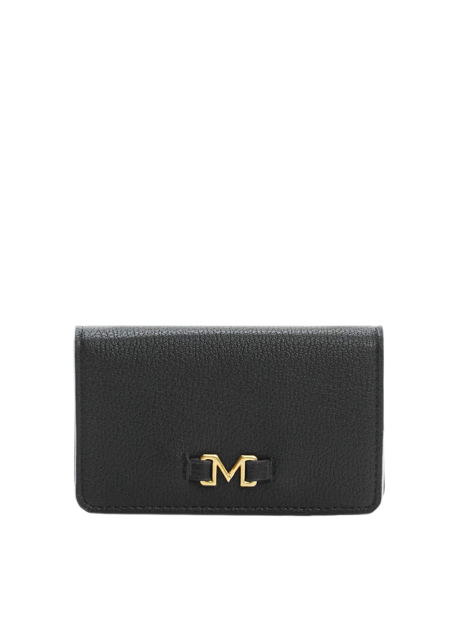 Black Embossed Wallet With Logo, , large image number 0