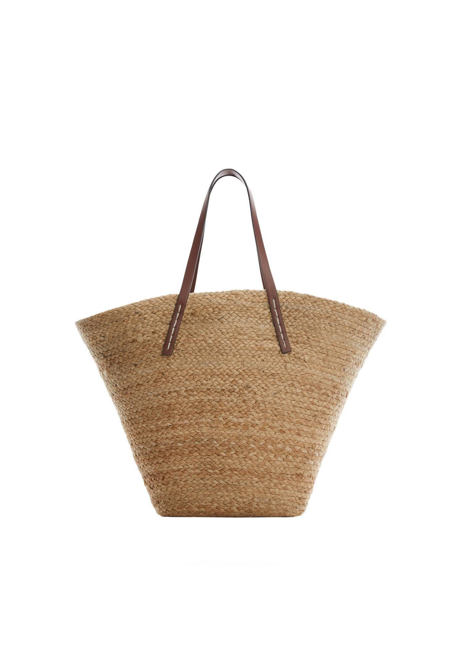 Brown Jute Basket Bag, , large image number 2