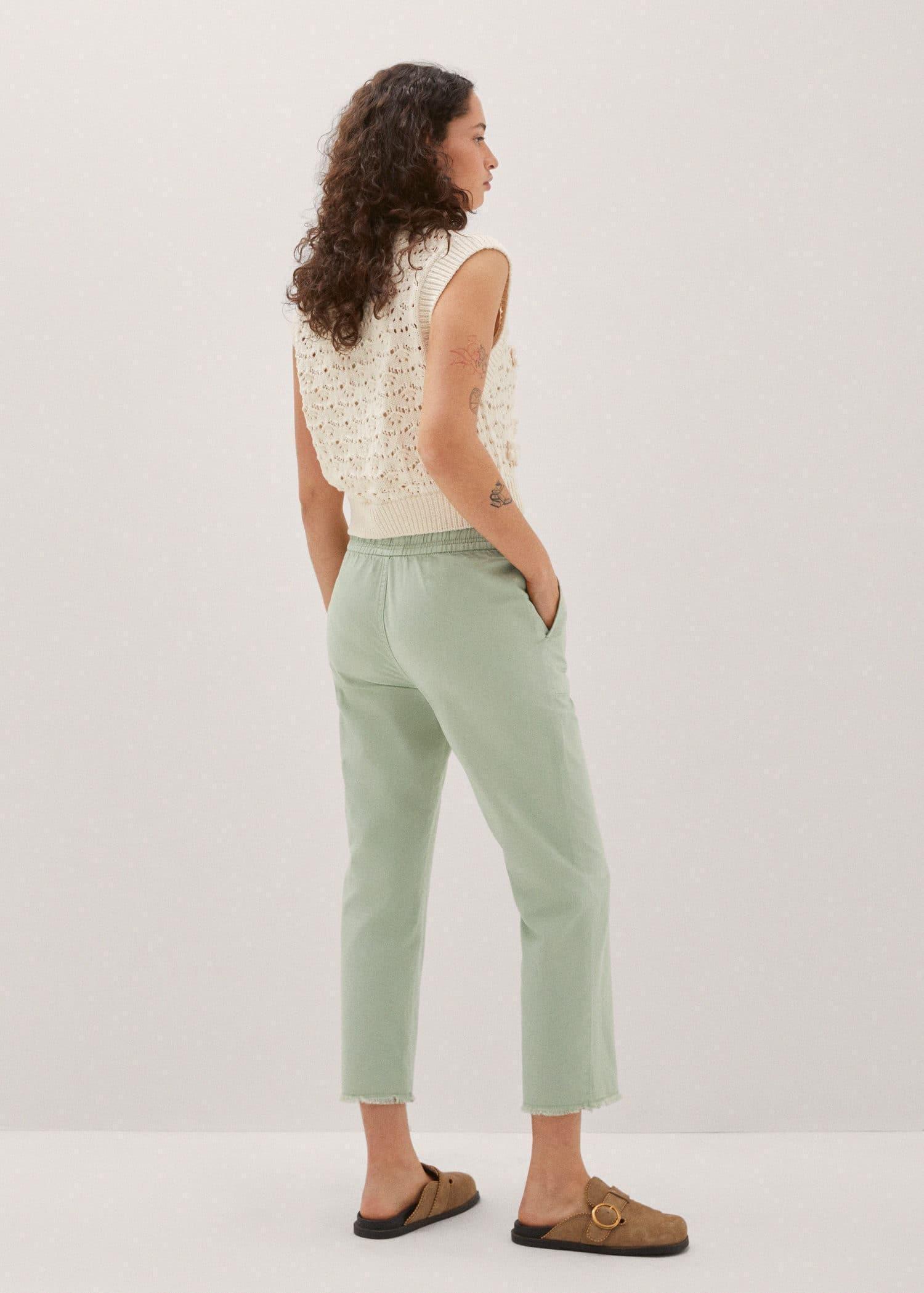 Green Slouchy Jeans With Drawstring, , large image number 2