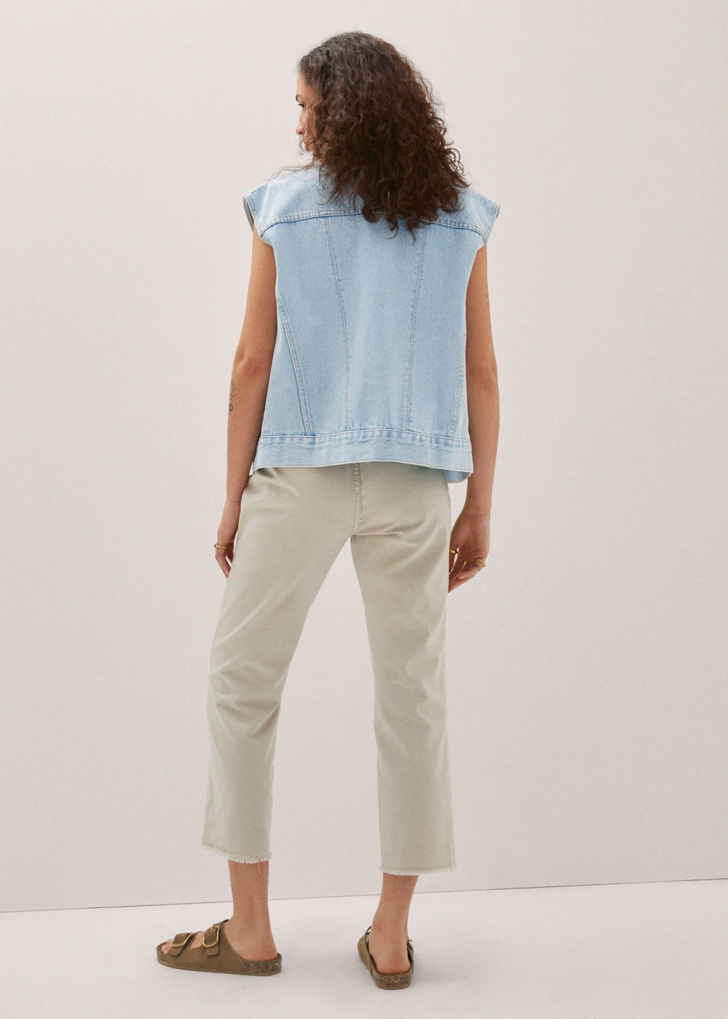 Beige Slouchy Jeans With Drawstring, , large image number 2